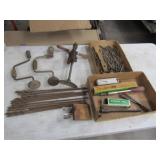 Drill Bits, Hand Drills, Sewing Awl, Misc Tools.