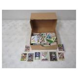 Box of Various Football Cards