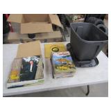 16-Various Records, Fur-Fish-Game Magazines w/Tote