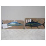 19.5x4.5 Tin Fish Sign, 19.5x9 Tin Fish Sign