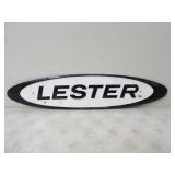 27x6.25in. Lester Tin Sign