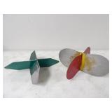 2-Metal Railroad Flags