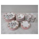 40pc Jamestown China "The Joy of Christmas" Set,