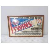 1991 American League Champions Minn Twins Framed