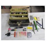Tackle Box w/Archery Parts & Misc. Ammo.