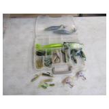 41-Rubber Swim Bait w/Plano Tackle Box