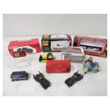 9 Various Die-Cast Cars, 1 Modeling Kit