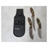 3pc. Uncle Henry Knife Set w/Sheath, SN:1183289