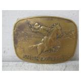 Smith & Wesson 1975 Brass Belt Buckle