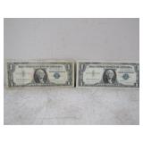 2-1957A $1 US Notes, Silver Certificates