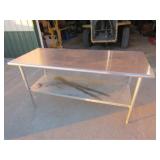 Stainless Table72in. Long, 30in. Wide, 36.5in Tall
