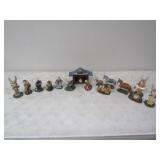 15pc Thomas Kinkade Hawthorne Nativity Village