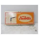 Nesbitts Orange Soda Light Up Advertising Clock,