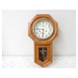 D&A Wooden Wall Clock, Regulator 23inLx13in.w