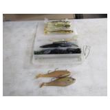 24-Rubber Swim Bait w/IDS Poly Container