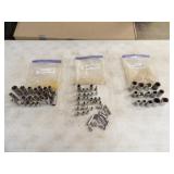 3 Bags of Assorted Size Sockets