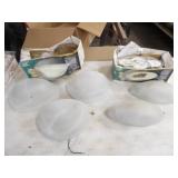 3-12in. Half Dome Wall Sconces,3-12.75 Oval Wall