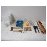 7-Clear Tackle Sorters, Tupperware Tackle Box w/