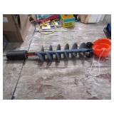 K-Drill Ice Auger 8in, 36in. Long, w/Cover