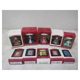 10 Hallmark Keepsake Ornaments- 5 Barbie, &