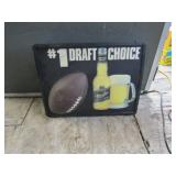 1991 Miller Genuine Draft Football Light Up Sign,