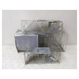 3-Live Traps,32wx10dx1T,24x7x7.5in.,18x6x6