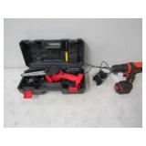 Cordless Handheld Chainsaw w/2 Batt, Charger, Case