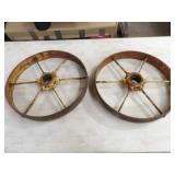 2-Steel Wheels 16.5in.