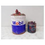 Mobil 5 Gal. Can, 1 Gal. Gas Can
