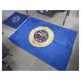 46x70 Minnesota State Flag & 31x30 Banner