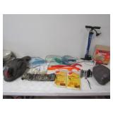 2-Turkey Decoys, 5-Flashlights, 3 Fish Nets, Bell