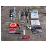2-Tapered Reamers, T Handle Tap Wrench,Level Ruler