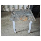 Metal Table 23in. Wide, 23in. Tall