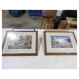 Summer Retreat & Curious Chatter Both 17.5x13.5in