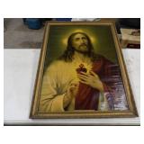 "Sacred Heart of Jesus" Print 24.5inWx31.5inT