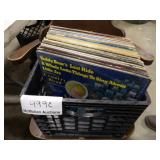 Approx 47 Records w/Milk Crate
