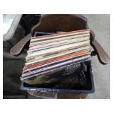 Approx 54 Records w/Milk Crate