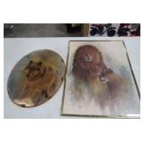 "Wolf in the Snow" 16in W, 19in H, &