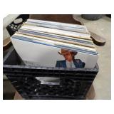 Approx 48 Records w/Milk Crate