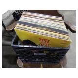 Approx 53 Records w/Milk Crate