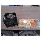 Approx 45 Records w/Milk Crate