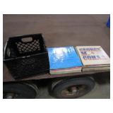 Approx 53 Records w/Milk Crate