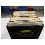 Approx 111 Records w/Milk Crate