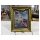 Holographic Jesus Light Up Sign 17.5inWx21.5inT,