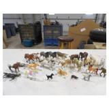 Various Plastic Toy Animals