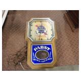 Pabst Blue Ribbon Light up Clock, Works,