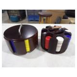 2- Spinning Poker Chip Sets (1 not complete)