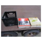 Approx 45 Records w/Milk Crate