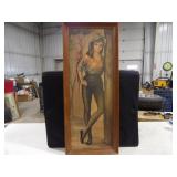 "Harlequin with Parrot" by Jean Maio 16inWx38.5inT