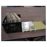 Approx 61 Records w/Milk Crate